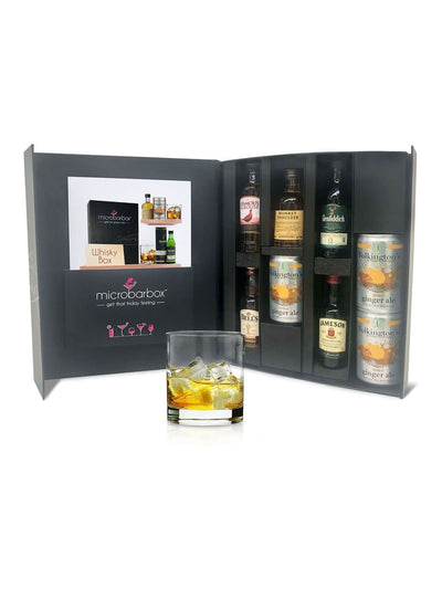 MicroBarBox Whisky-utvalg og miksere gavesett