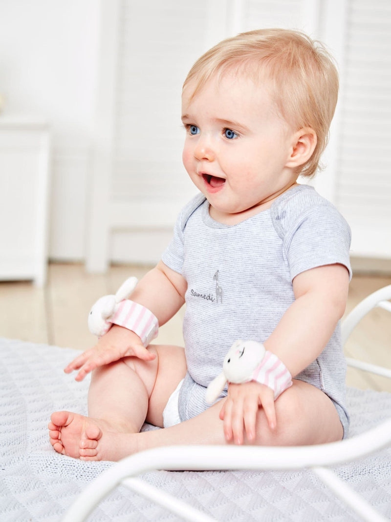JoJo Maman Bébé | ألعاب أساور أرانب وردية عبوة من 2، إصدار المملكة المتحدة