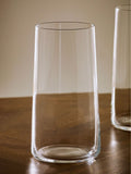 Set of 4 Clear Angular Set of 4 Tall Tumbler Glasses