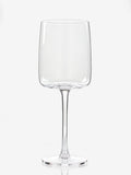 Set of 4 angular red wine glasses, 21cm height - British product