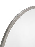 Julian Bowen Octave round mirror pewter grey, imported from the UK