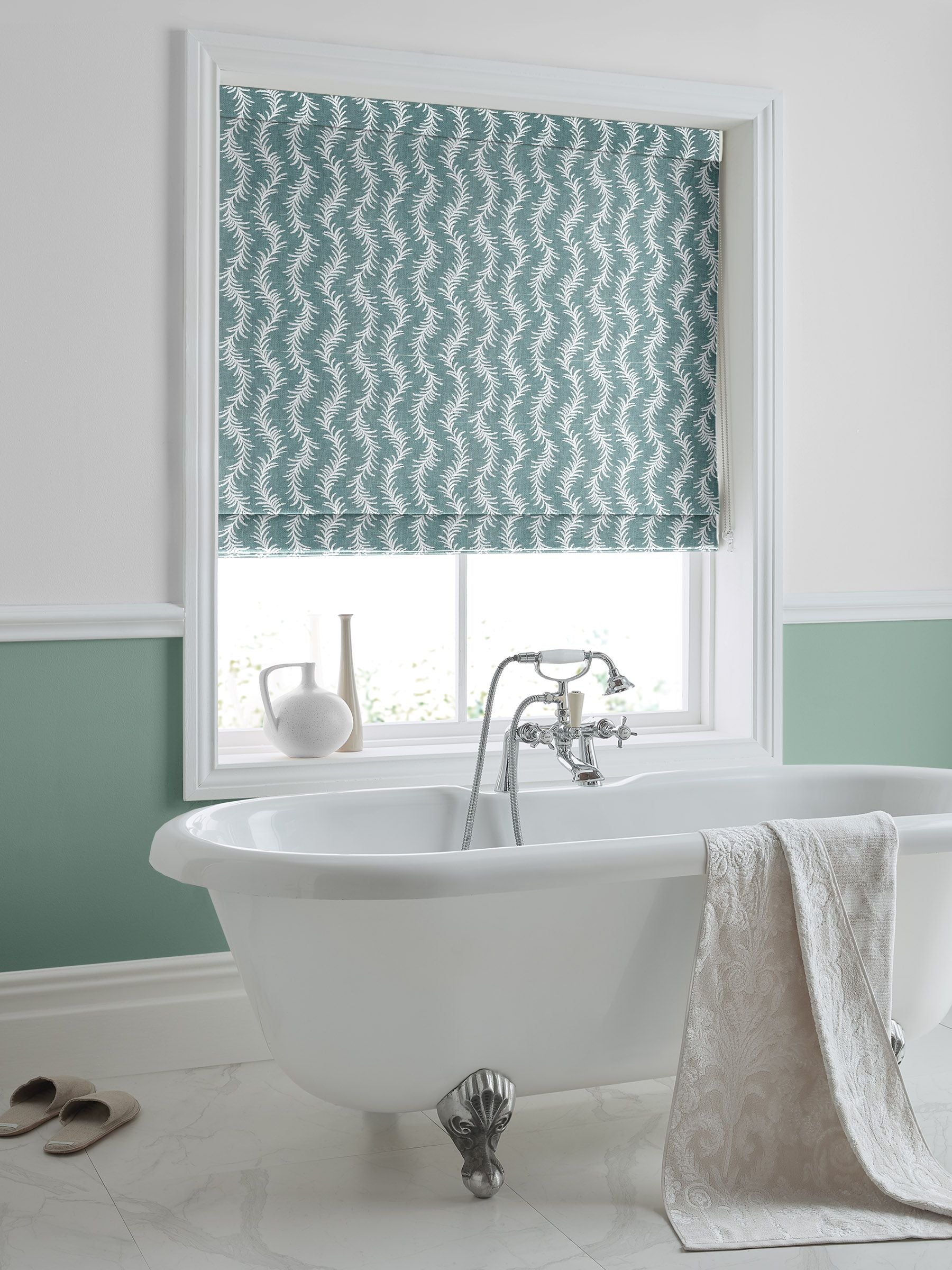 Laura Ashley Blue Dee römische Jalousie, importiert aus Großbritannien