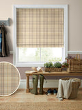 Laura Ashley Roman blinds woven twill check made to measure (British brand)