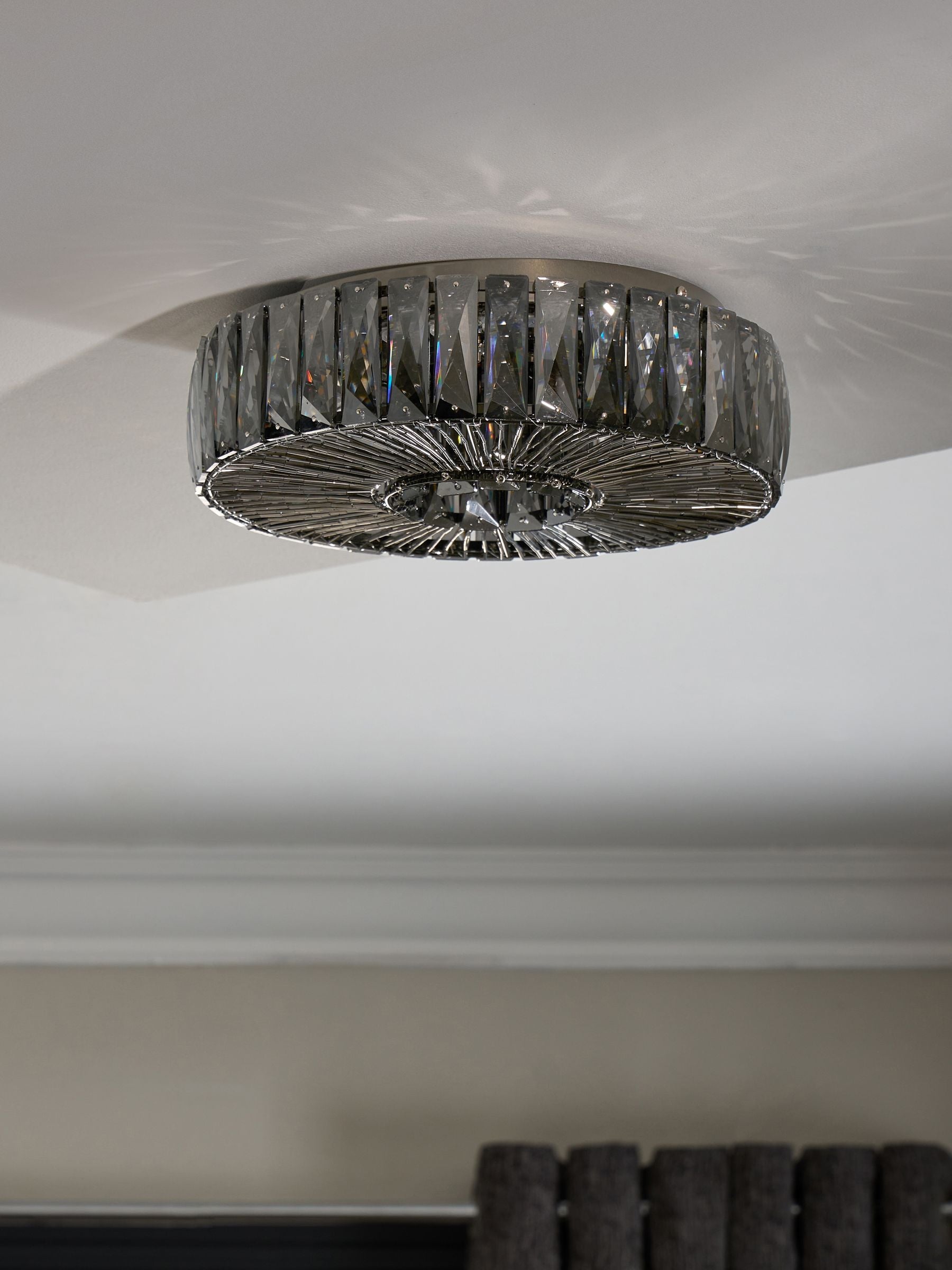 Aria taklampe Smoke Grey liten, importert fra Storbritannia