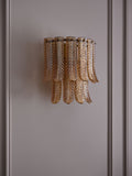 Rockett St George pink plume glass flush wall light, UK version