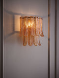 Rockett St George pink plume glass flush wall light, UK version