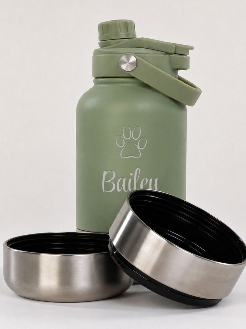 Loveabode dog travel bottle 3-in-1 32oz, imported from the UK