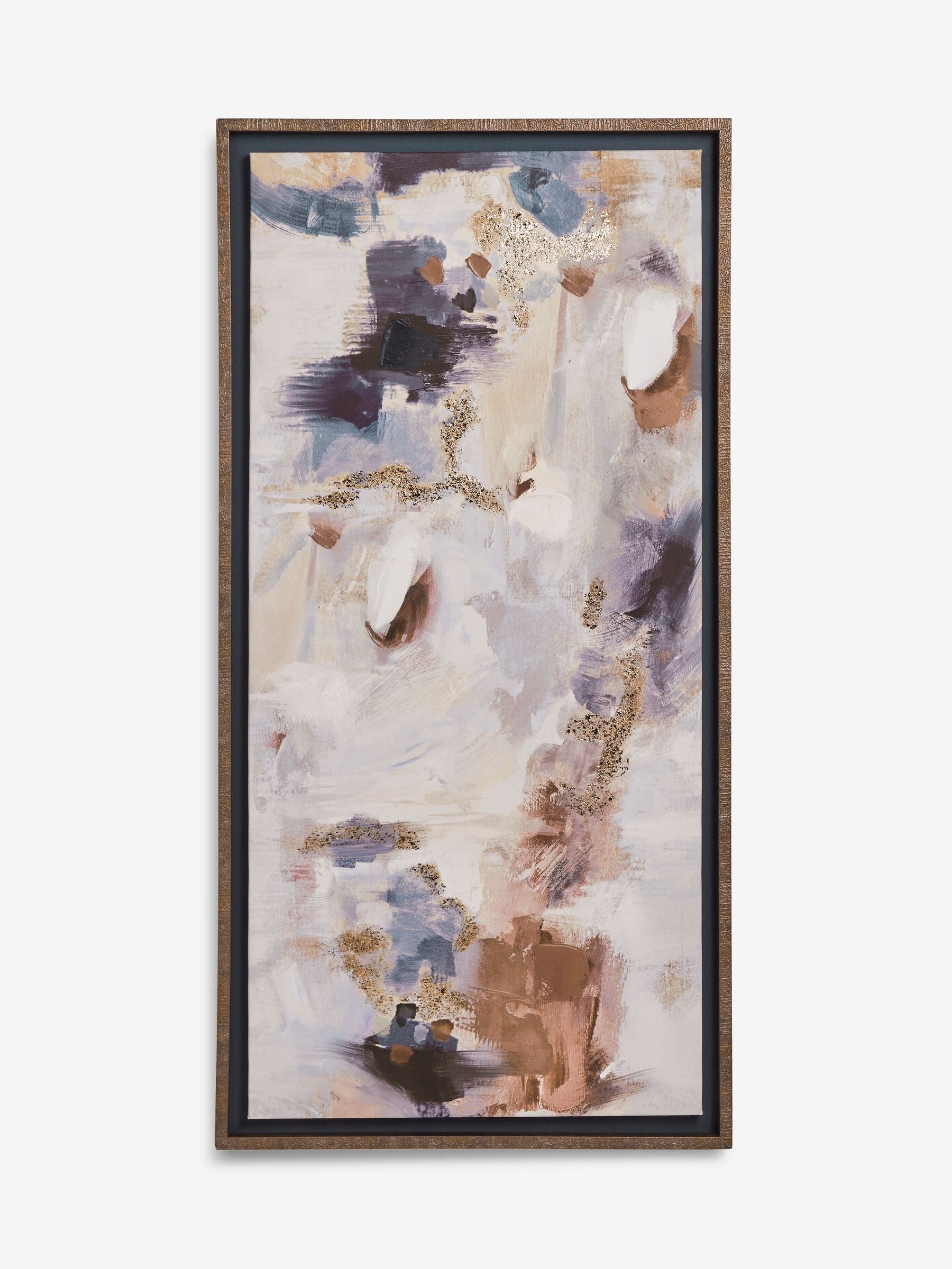 Natural abstract framed canvas wall art 120cm x 60cm, imported from the UK
