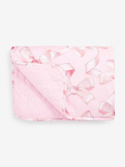 Next Baker by Ted Baker All-Over Bow Print Baby Quilted Blanket 102cm x 70cm- Buy online at McGrocer