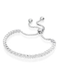 Beaverbrooks sterling silver cubic zirconia tennis slider bracelet - British product