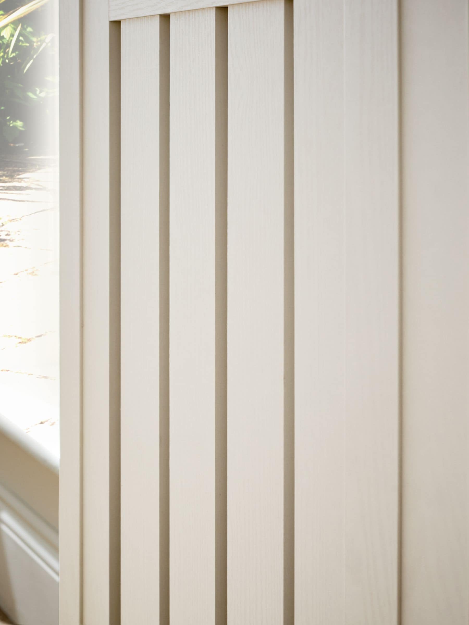 Cream oak effect Malvern radiator cover, imported from the UK