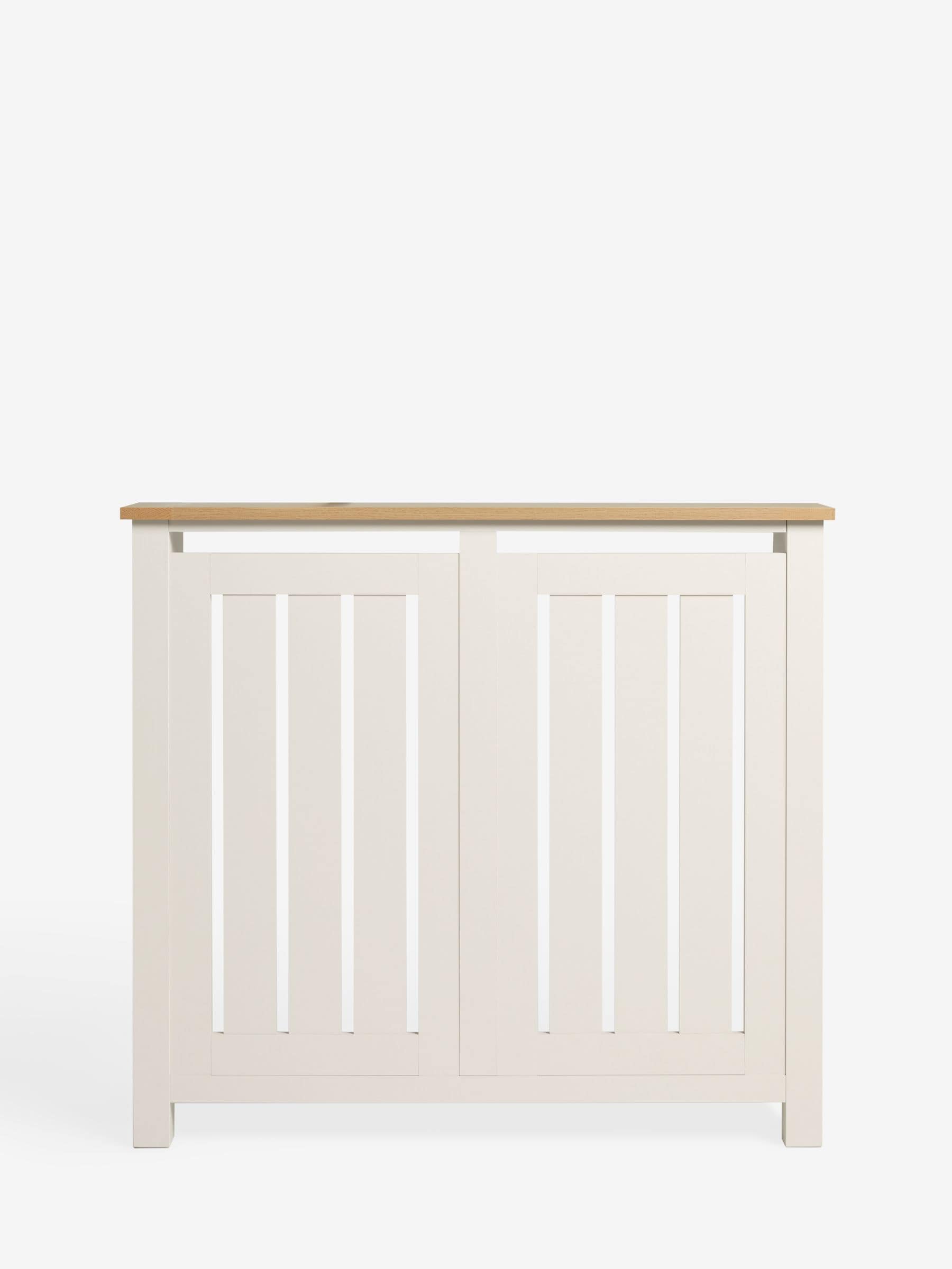 Cream oak effect Malvern radiator cover, imported from the UK