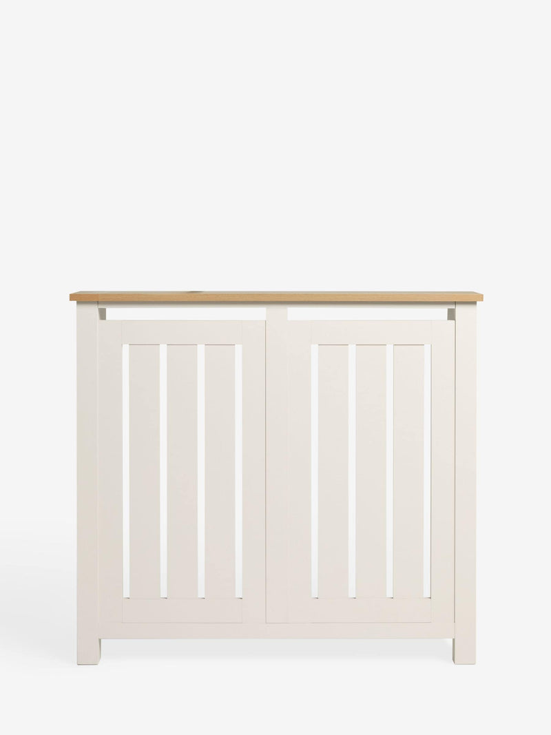 Cream oak effect Malvern radiator cover, imported from the UK