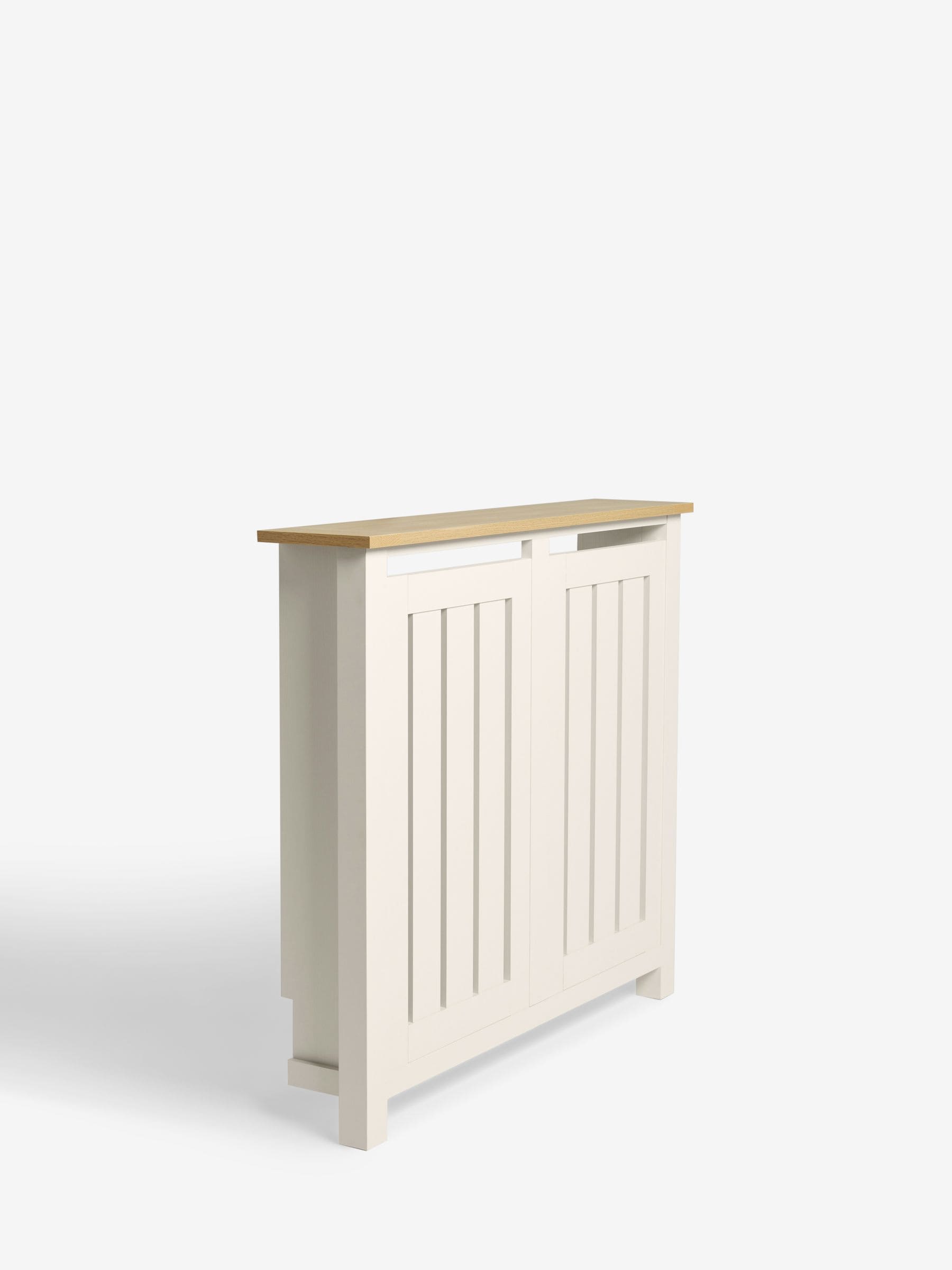 Cream oak effect Malvern radiator cover, imported from the UK