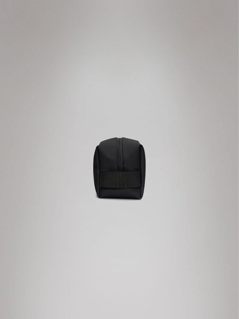 Rains small wash bag black waterproof PU fabric, imported from the UK