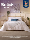 Slumberdown Naturally Temperature Regulating Heavyweight Wool Duvet (British brand)