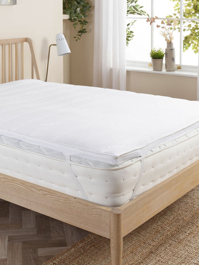Slumberdown White Airstream Memory Cool Mattress Topper