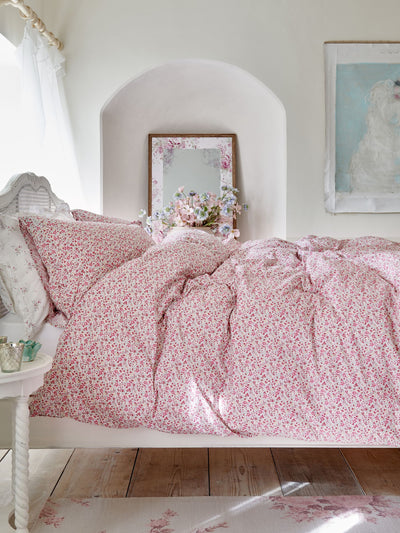 Next Shabby Chic Vintage Ditsy Pink 100% Cotton Duvet Cover and Pillowcase Set Single- Buy online at McGrocer