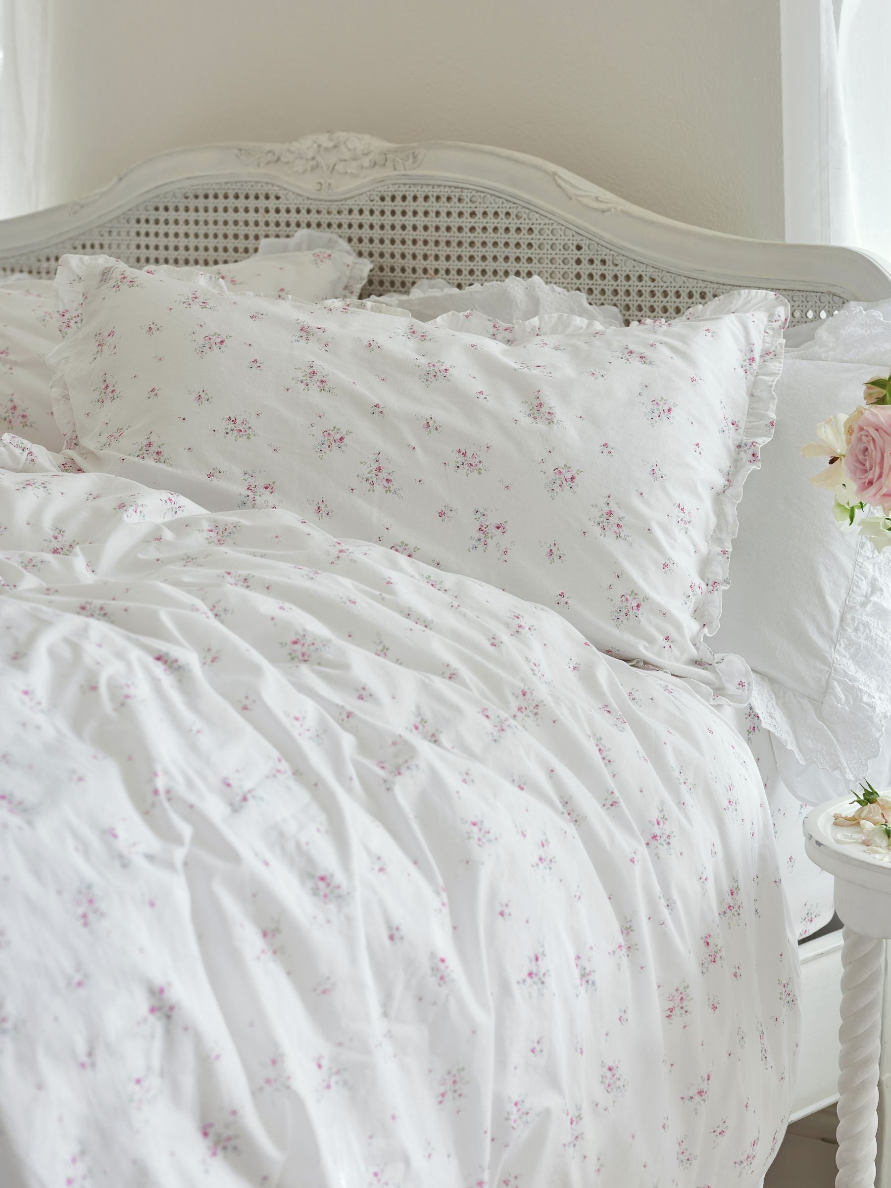 Shabby Chic Rosabelle Pink Print duvet cover set Single (British brand)