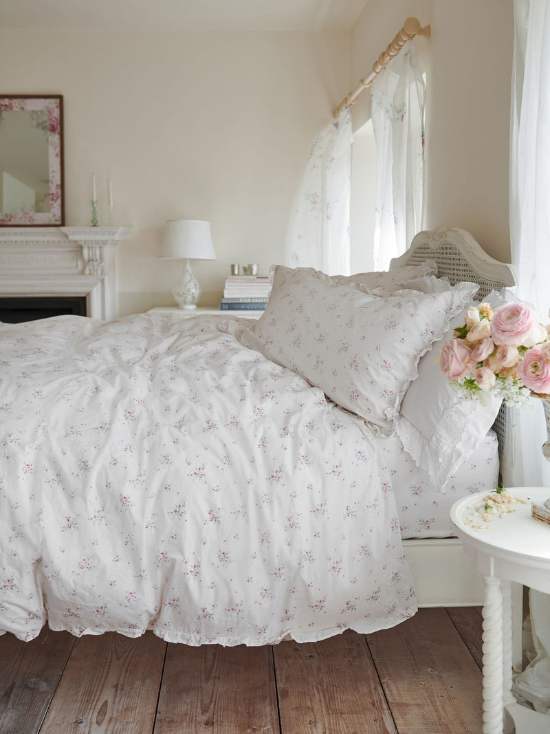 Shabby Chic Rosabelle Pink Print duvet cover set Single (British brand)