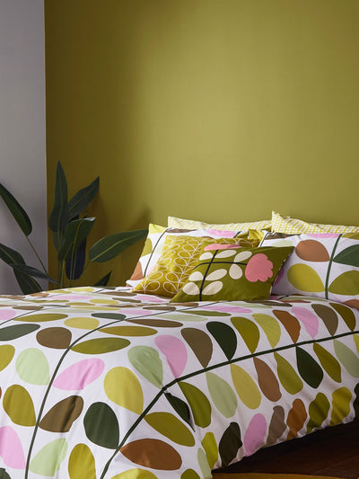Next Orla Kiely Green Multi Stem 100% Cotton Duvet Cover and Pillowcase Set- Buy online at McGrocer