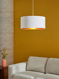 MADE.COM Navy/Copper Oro Easy Fit Drum Shade
