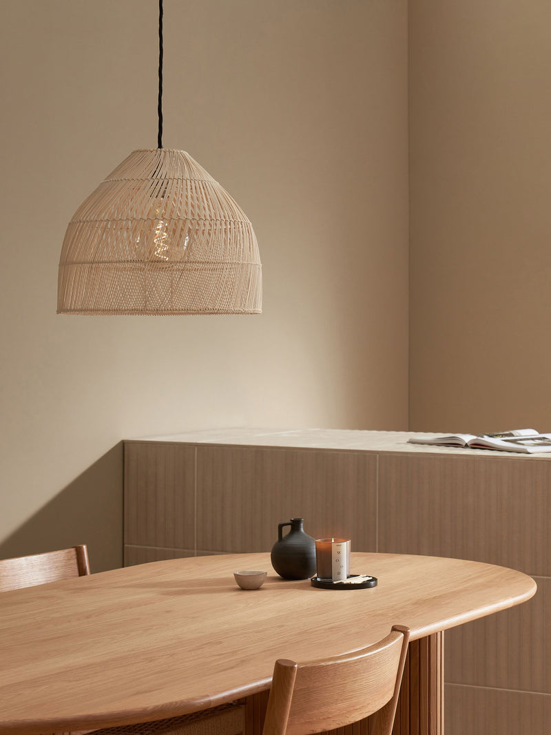 MADE.COM Dark Rattan Java Large Lamp Shade
