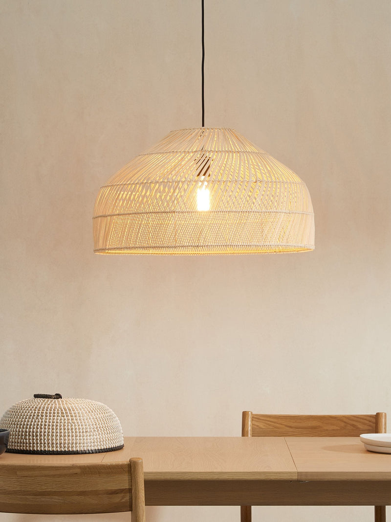 MADE.COM Dark Rattan Java Large Lamp Shade