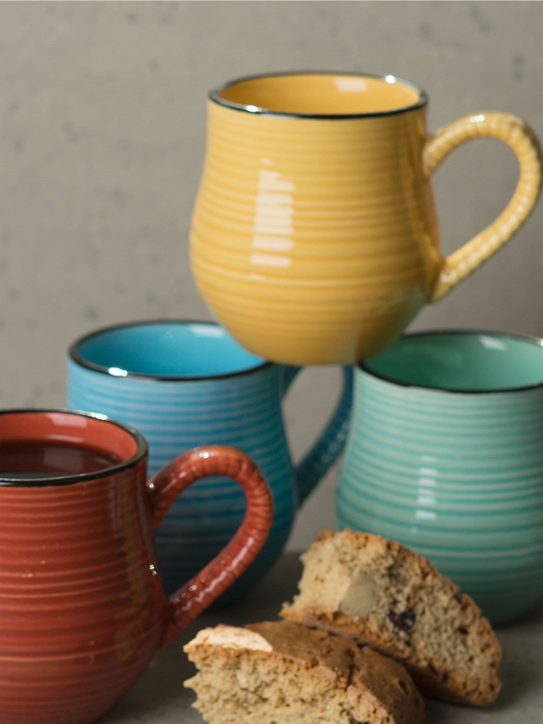 La Cafetière Brights Mysa espresso mugs set of 4, UK version