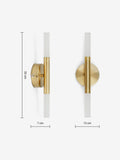 MADE.COM Wanda brass bathroom wall light, UK version