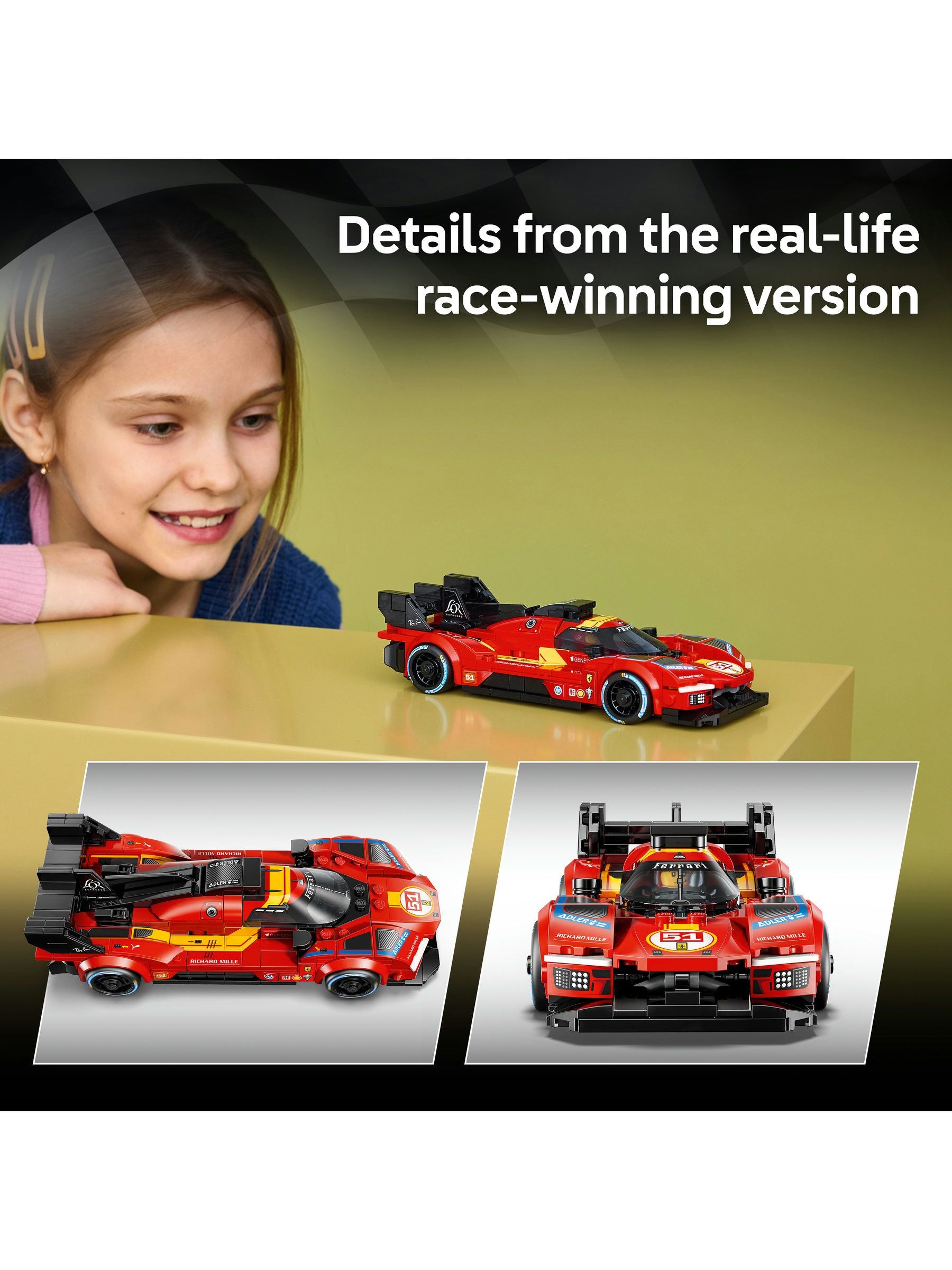 LEGO Speed Champions Ferrari 499P building set - British product