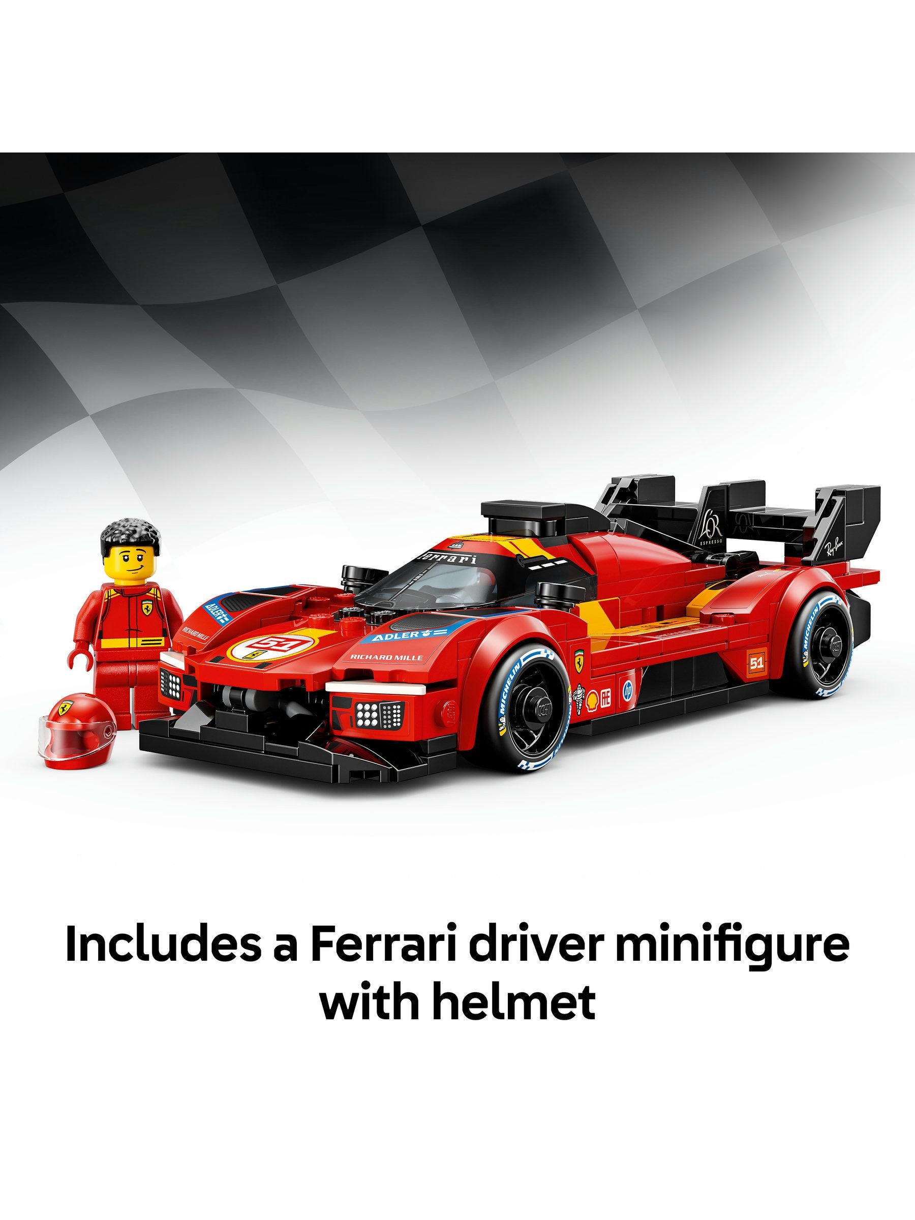 LEGO Speed Champions Ferrari 499P building set - British product
