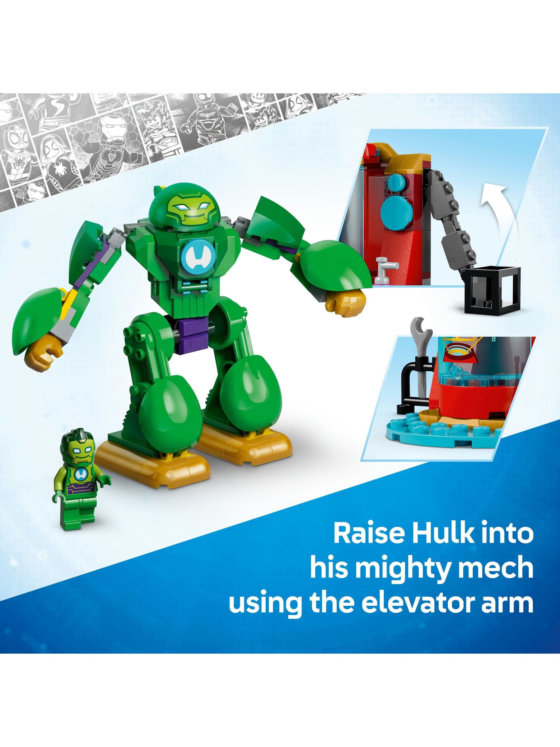 LEGO building toy Loki vs Team Iron Man 11211, imported from the UK