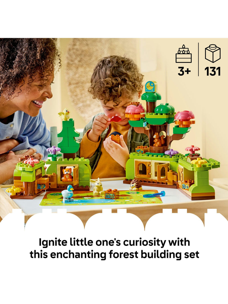 LEGO DUPLO Discovery Forest building toy with wild animals (British brand)