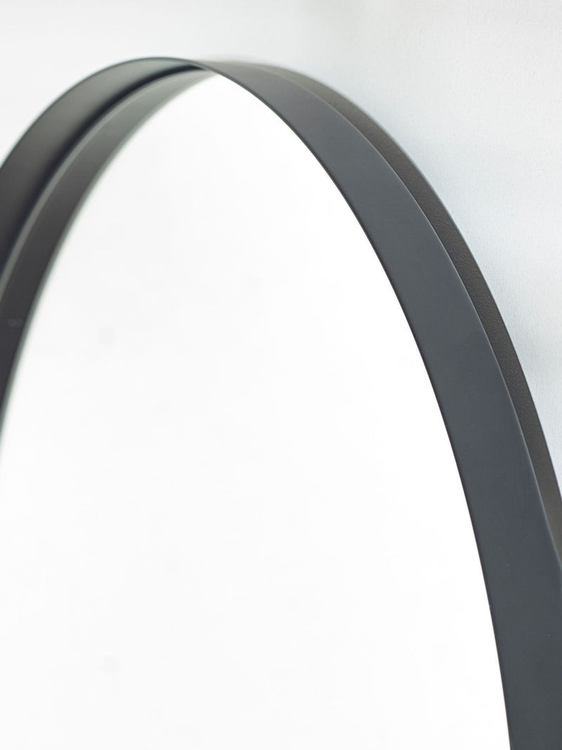 Silver chrome round wall mirror 50cm (British brand)