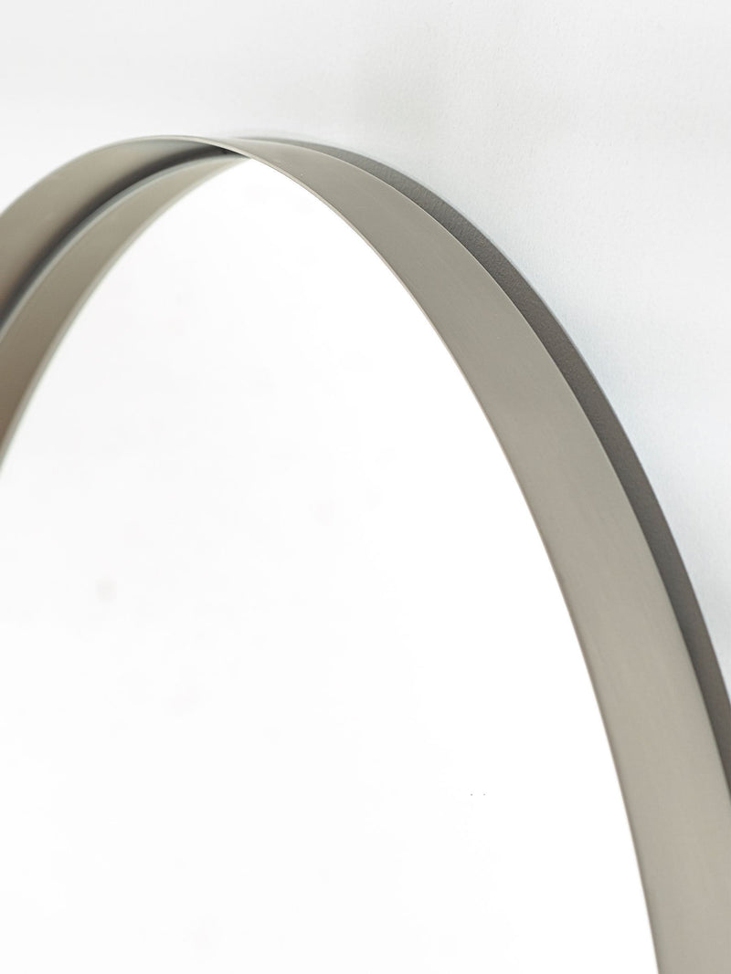 Silver chrome round wall mirror 50cm (British brand)