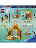 LEGO Disney Moana building set with house and boat (British brand)