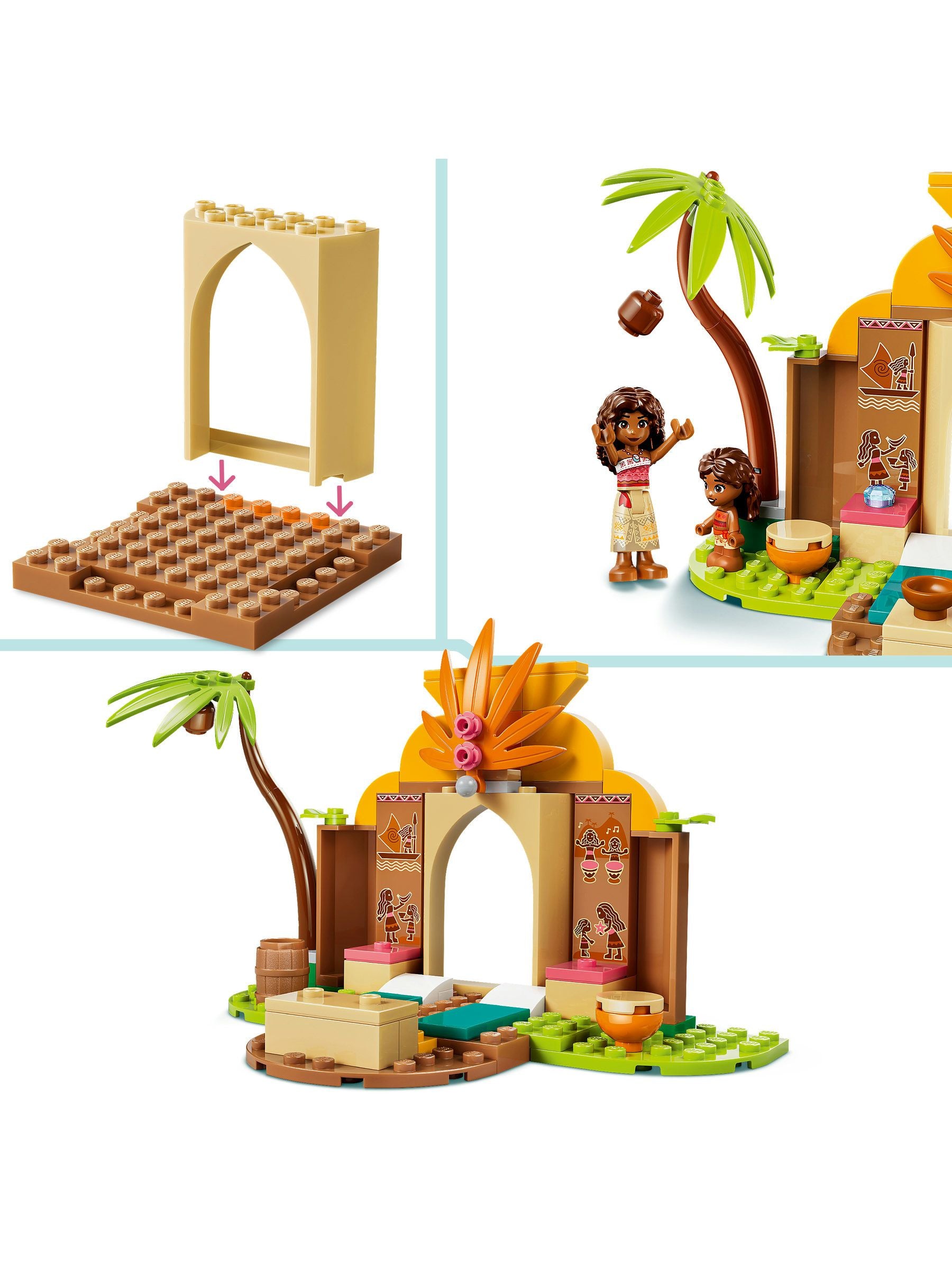 LEGO Disney Moana building set with house and boat (British brand)