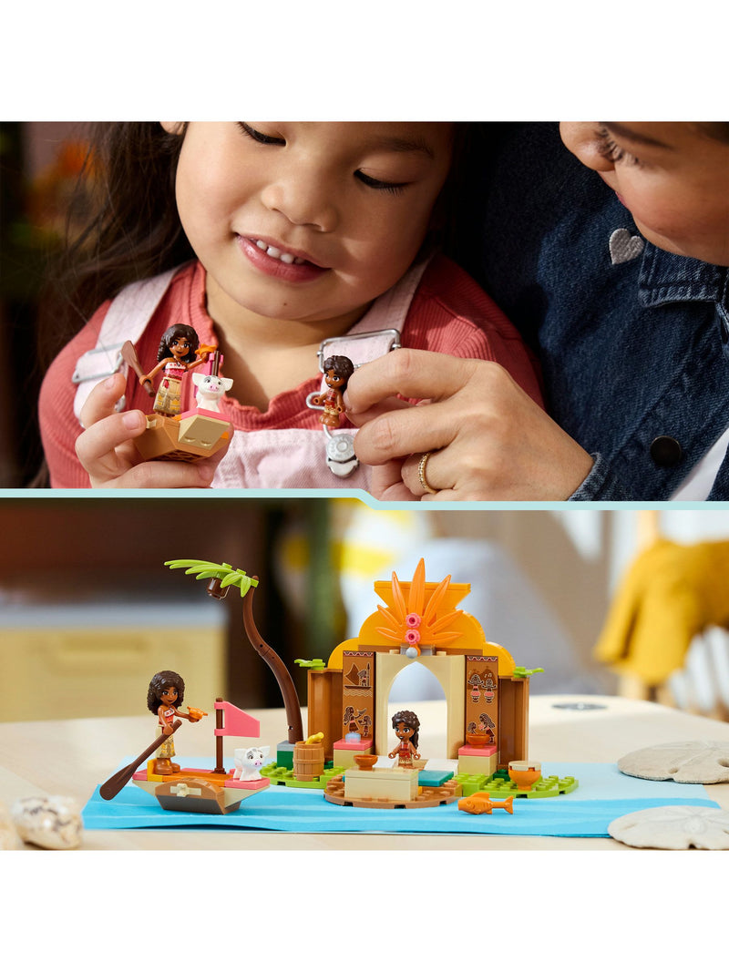 LEGO Disney Moana building set with house and boat (British brand)