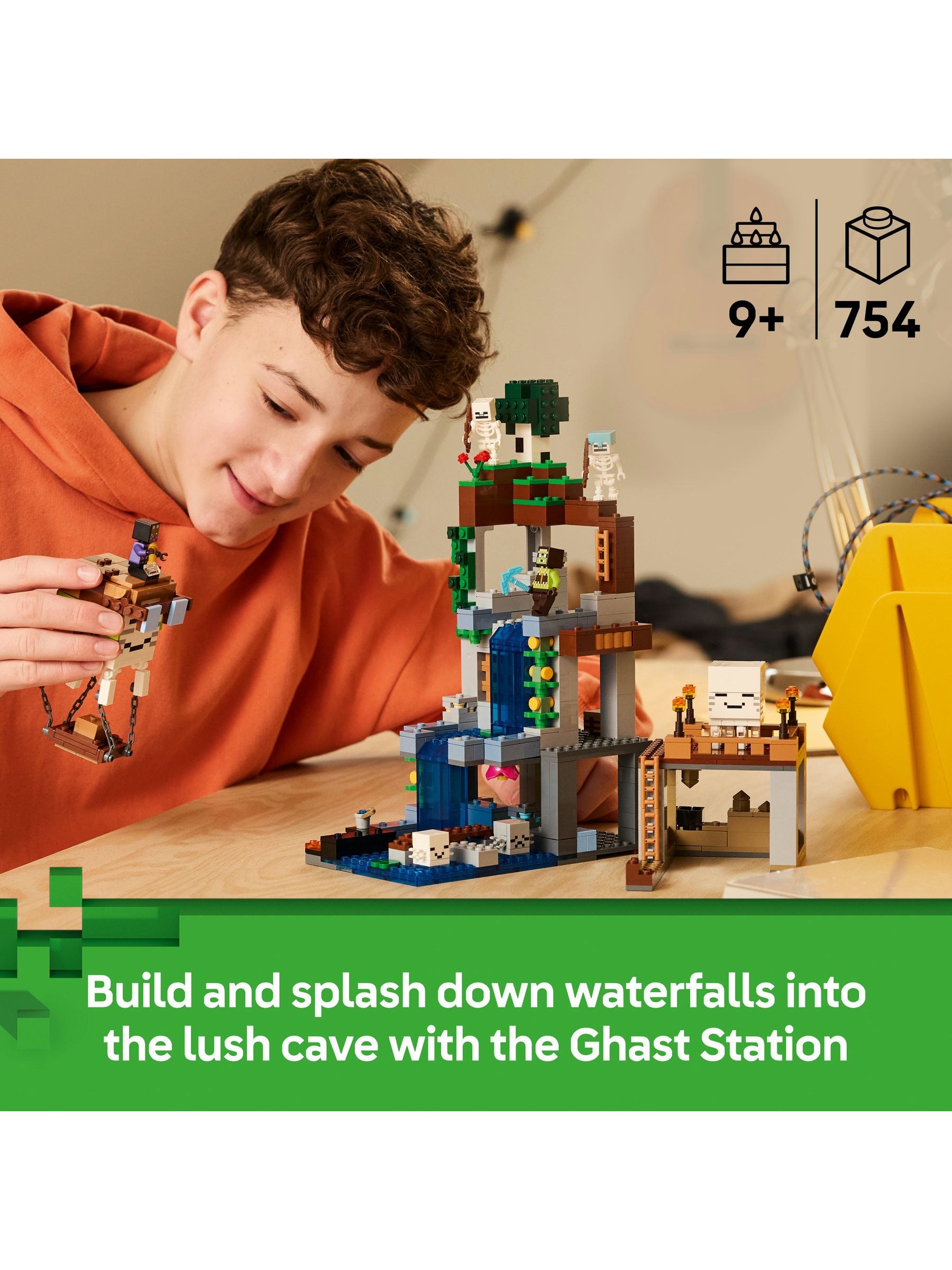 LEGO Minecraft Ghast Station building set, imported from the UK