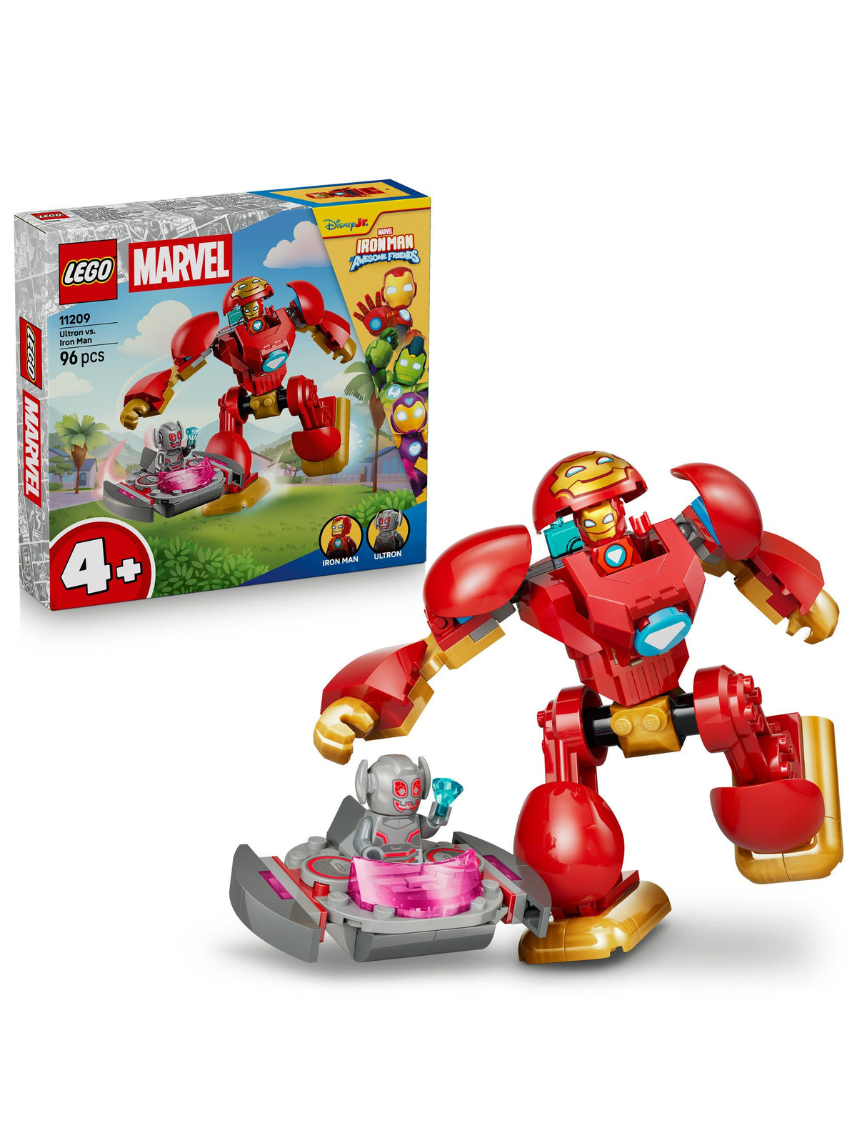 LEGO Marvel building set Iron Man and Ultron, imported from the UK