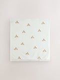White Giraffe fleece baby blanket 100x90cm, UK version