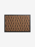 Herringbone coir rubber doormat with non-slip backing, imported from the UK