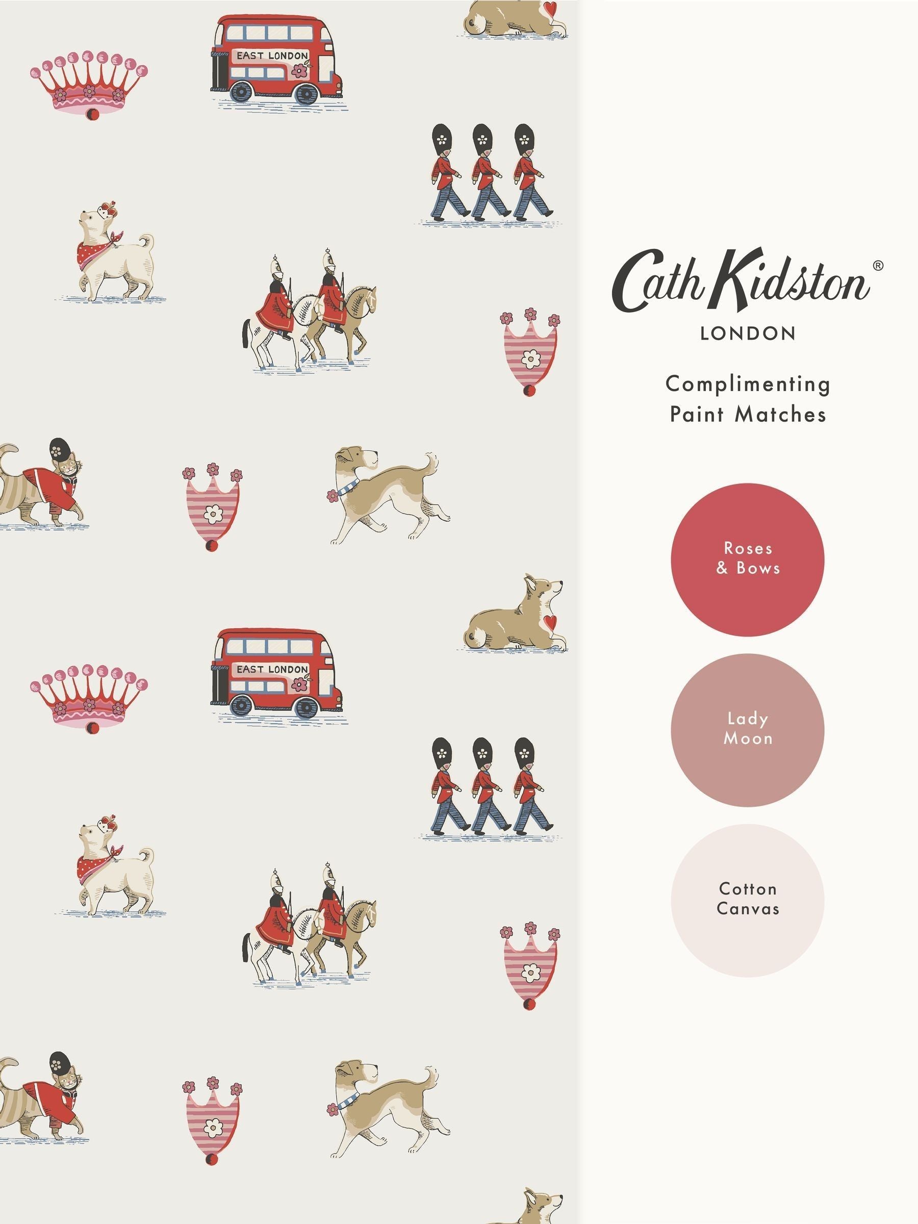 Cath Kidston cream wallpaper Queenie's London 10m roll, imported from the UK