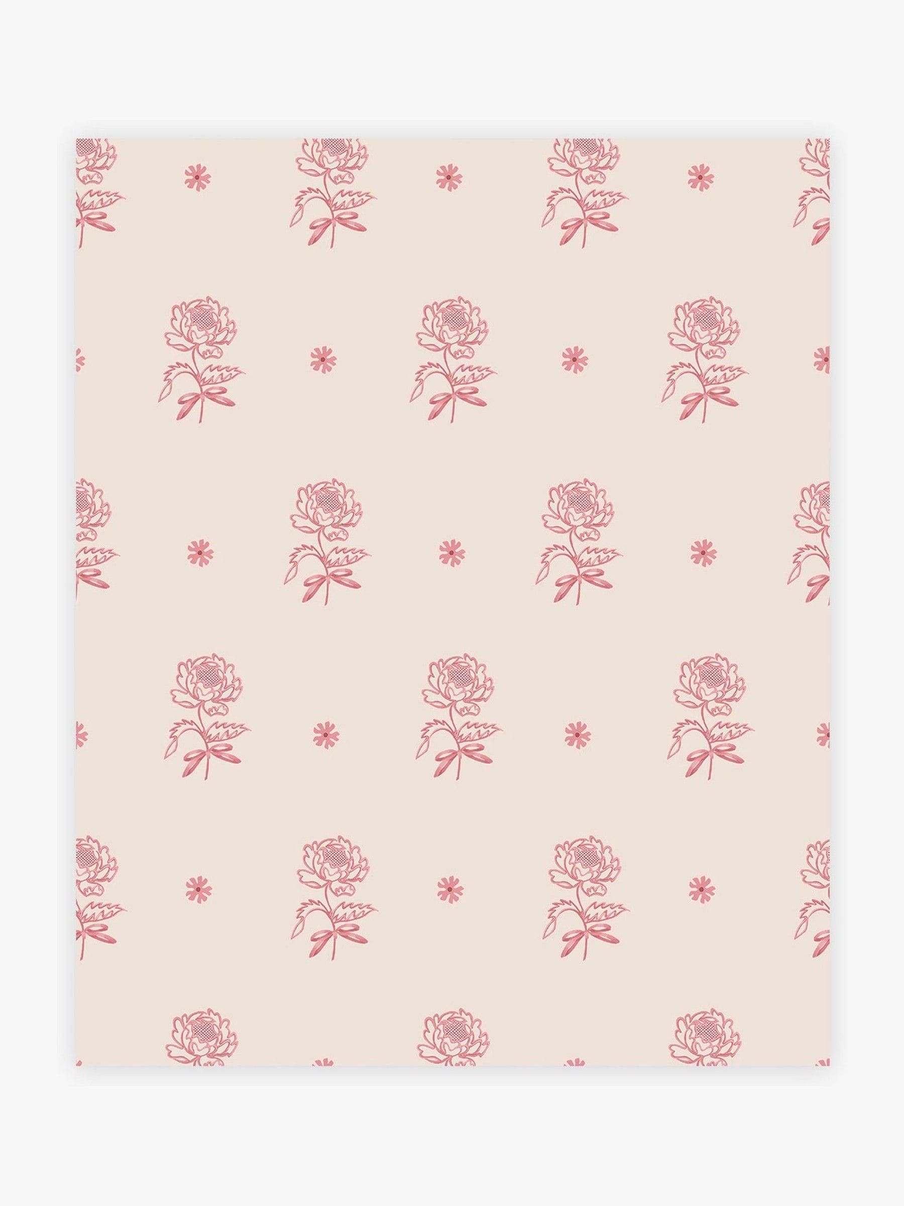 Cath Kidston Pink Spitalfield Bunches 10M Wallpaper
