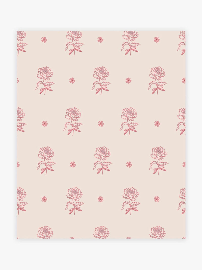 Cath Kidston Pink Spitalfield Bunches 10M Wallpaper