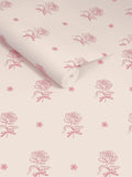 Cath Kidston Pink Spitalfield Bunches 10M Wallpaper