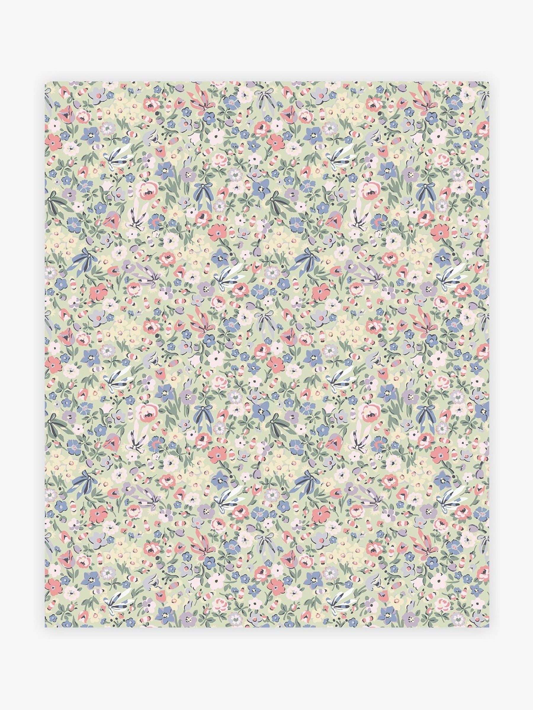 Cath Kidston Sage Harmony Ditsy wallpaper 10m, UK version