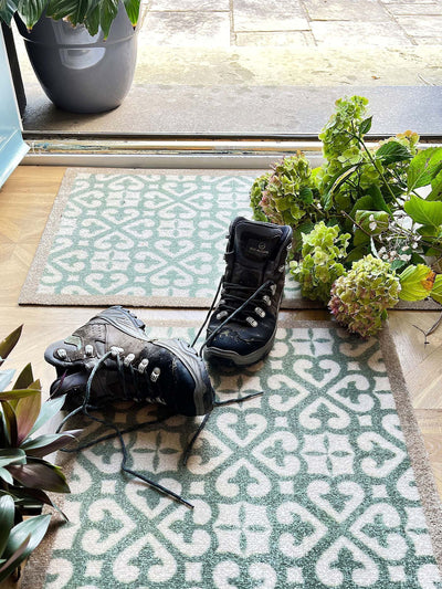 Next My Mat Green Harlequin Runner Mat 150cm x 50cm- Buy online at McGrocer