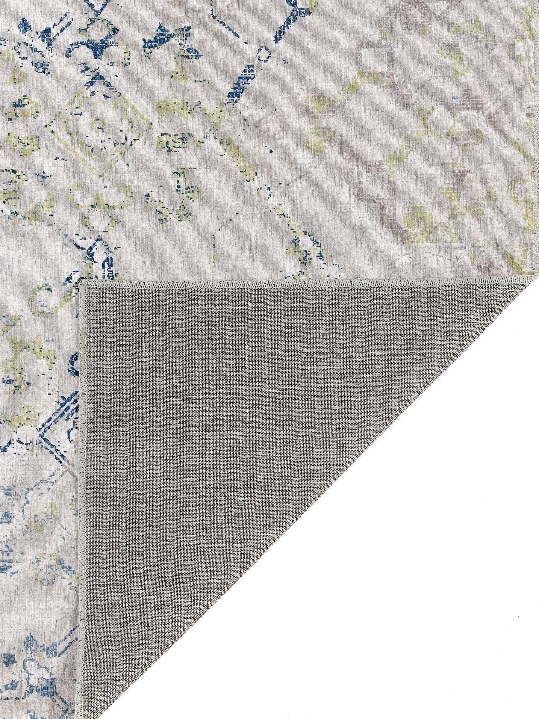 Tapis Runner Bleu Lavable Origin Rugs 200x67cm (marque britannique)